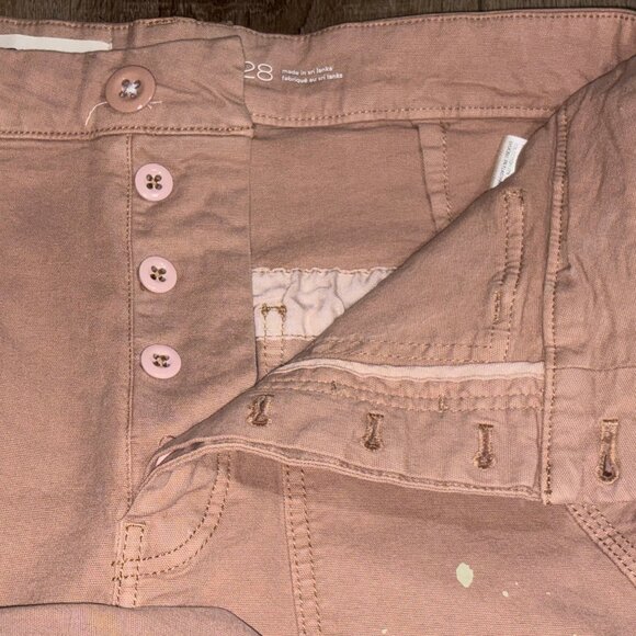 PILCRO Anthropologie Millie Low Slung Barrel Pants Size 28 Paint Splatter ~EUC - Picture 8 of 15